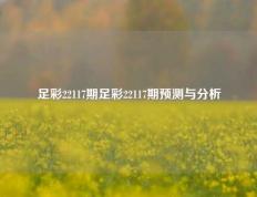 足彩22117期足彩22117期预测与分析