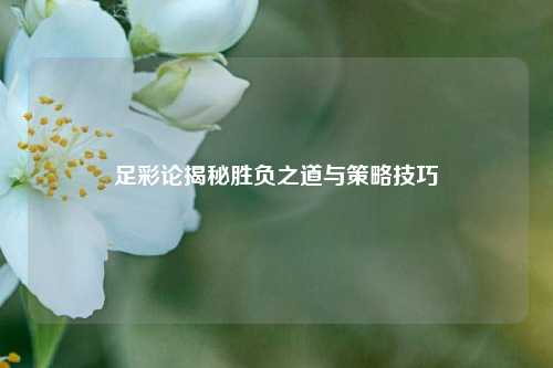 足彩论揭秘胜负之道与策略技巧
