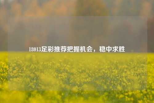 18013足彩推荐把握机会，稳中求胜