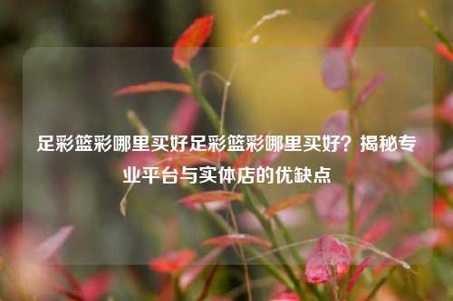 足彩篮彩哪里买好足彩篮彩哪里买好？揭秘专业平台与实体店的优缺点