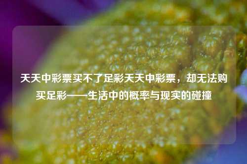 天天中彩票买不了足彩天天中彩票，却无法购买足彩——生活中的概率与现实的碰撞